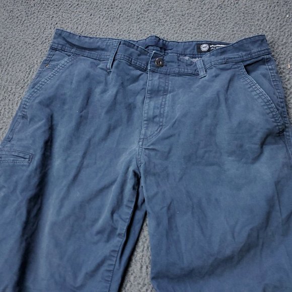 Weatherproof Chino Khaki Pants Blue Mens 36 x29 - Picture 6 of 9